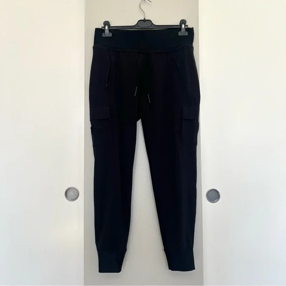Athleta Sutton Joggers - Black Gorpcore Athleisure Hiking Travel Pants - Size 8 - Picture 6 of 16
